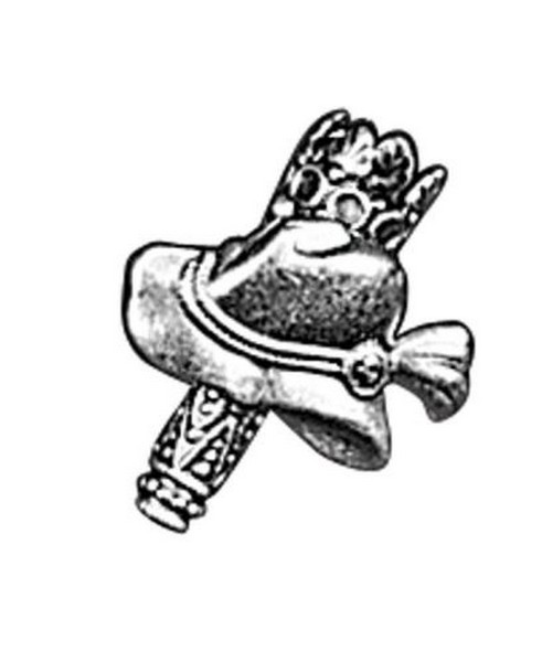 Spilla di metallo con animale. Caccia e pesca. Cacciatore. Pescatore. 2644