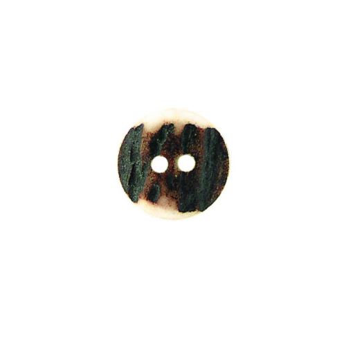 10x Bouton en vraie bois de cerf. Taille: 12,70mm - 184720H