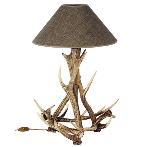 Lampada con vere corna di cervo sika. NO Paralume. 159602