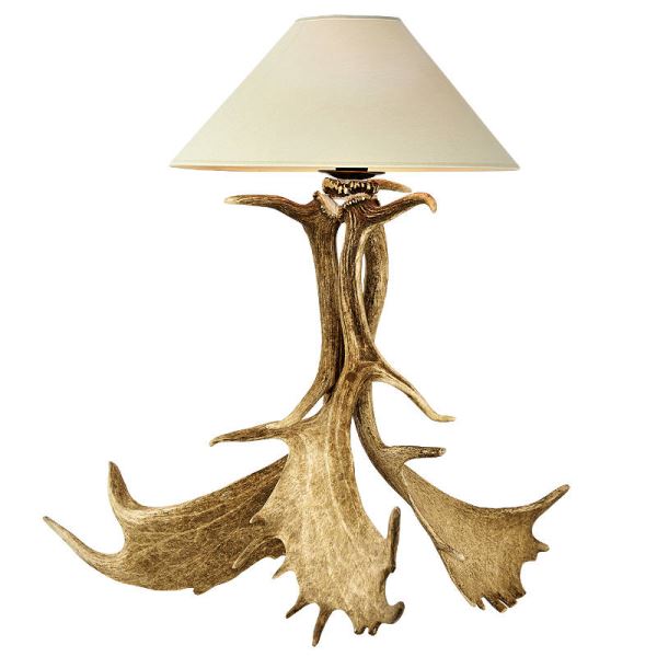 Lampada con vere corna di daino. NO Paralume. 159601