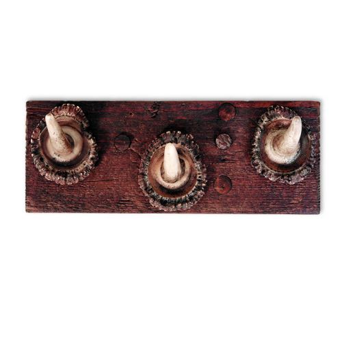 Colgadero con real cuerno de ciervo. 25x10cm 119920