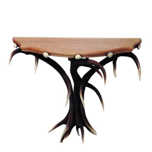 Tavolo con vere corna di cervo. 90x30cm x H 75cm - 117704