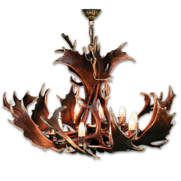 Lampadari in corna di daino