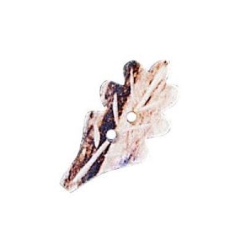 10x Bottone in vero corno di cervo. Misura: 30mm - 1806