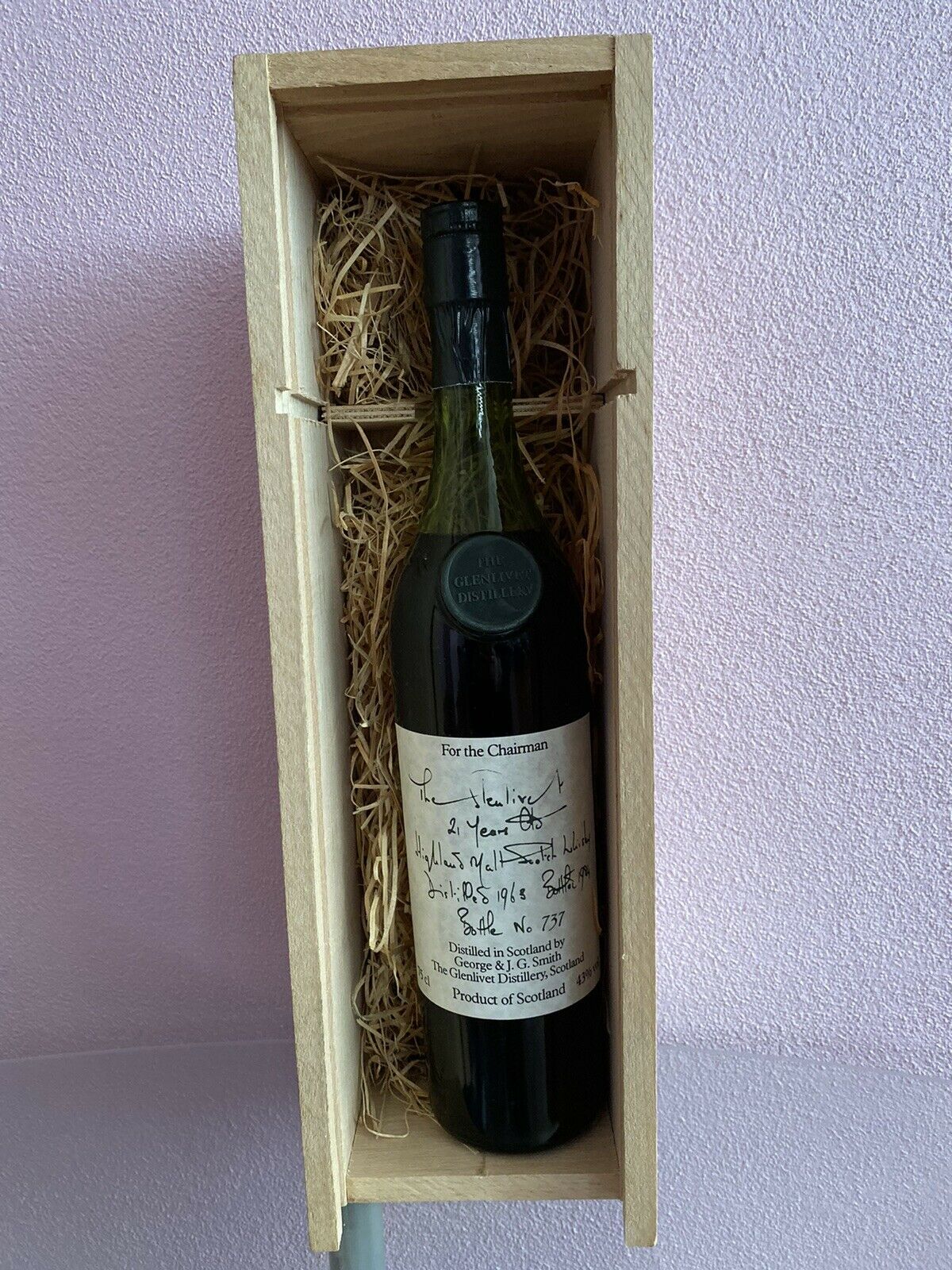 GLENLIVET For the Chairman Reserve 21years old whisky N.737 - 0,7L - IT