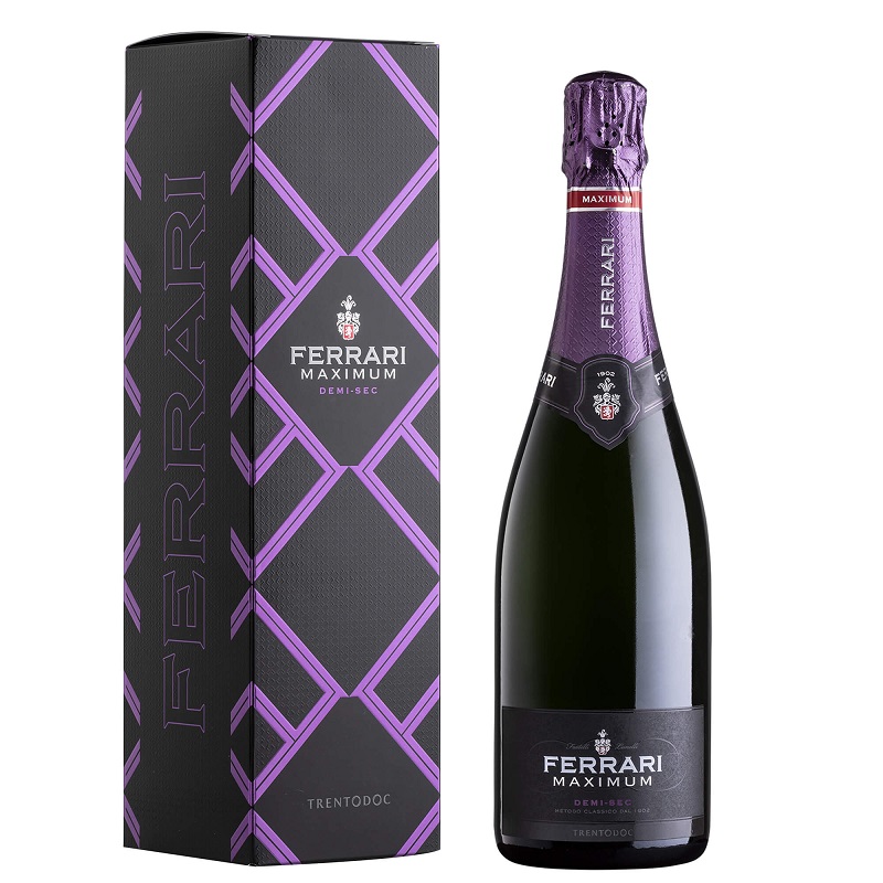 FERRARI Maximum Blanc de Blanc Demi Sec - Trento DOC - BOX - 750ml - FR