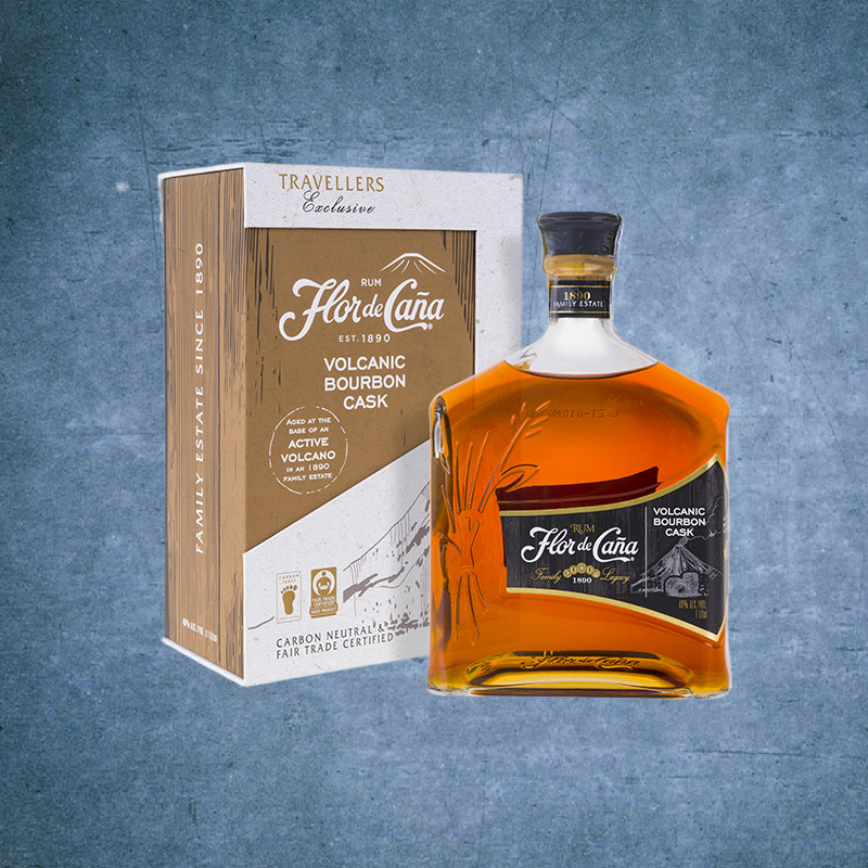 FLOR DE CANA RUM Volcanic Bourbon Cask - Nicaragua - 1000ml - BOX - ES