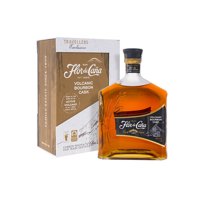 FLOR DE CANA RUM Volcanic Bourbon Cask - Nicaragua - 1000ml - BOX - ES