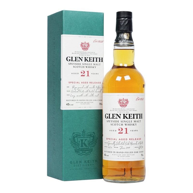 Glen Keith 21 years Single Malt Scotch Whisky - 700ml - ES