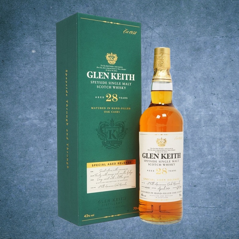 Glen Keith 28 years Single Malt Scotch Whisky - 700ml - IT