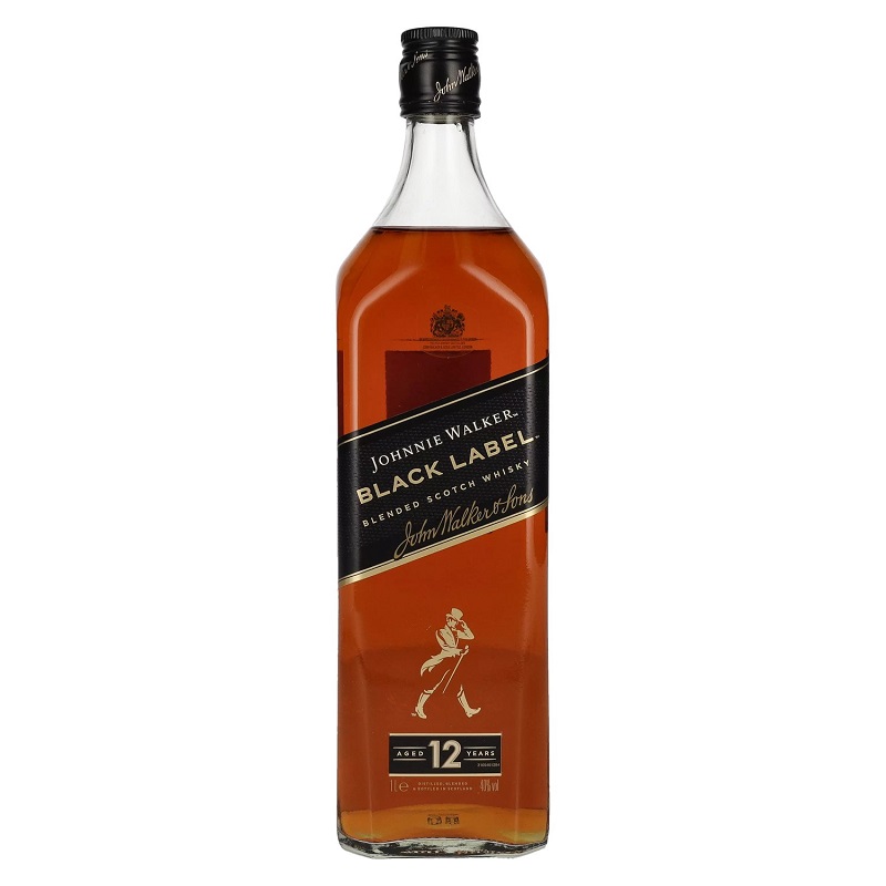 Johnnie Walker Black Label - 12y.o. Blended Scotch Whisky - 1L - IT