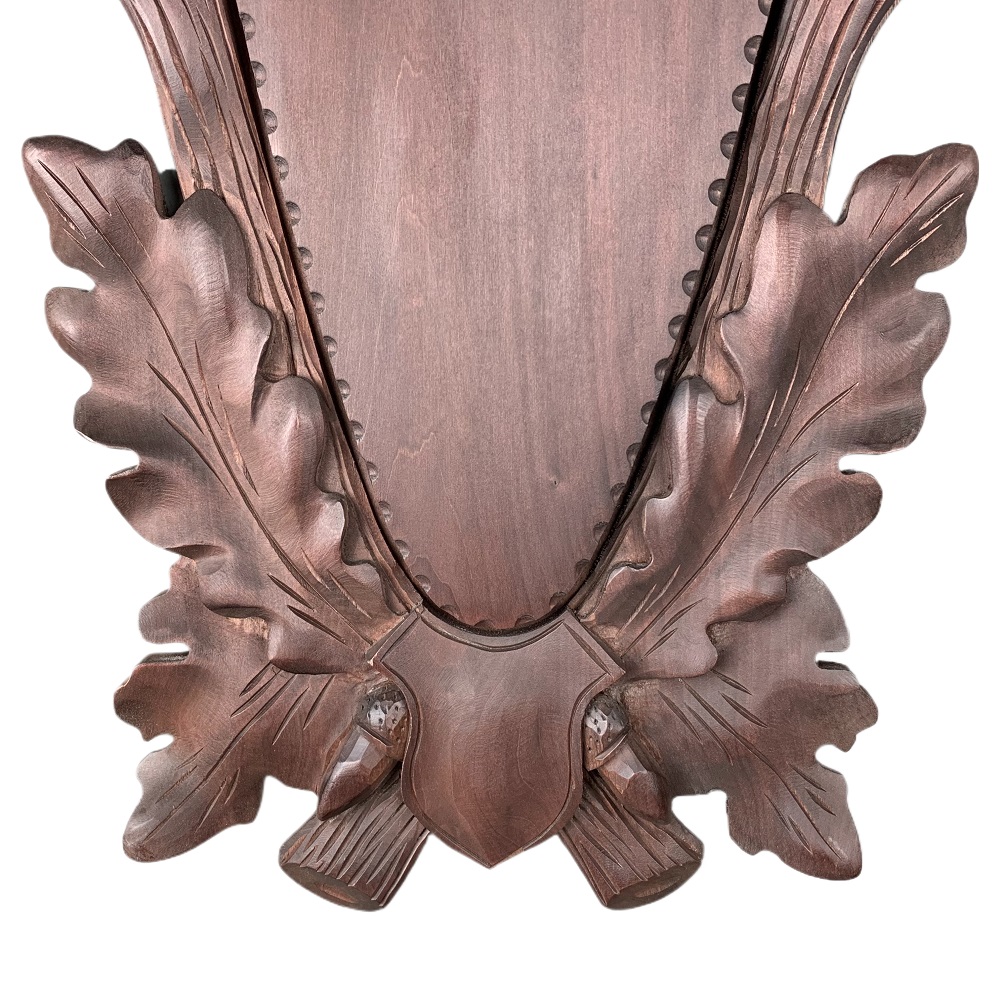 Trophäenschild für hirsch aus holz. Geweih. Stangen. 65x35cm 031101