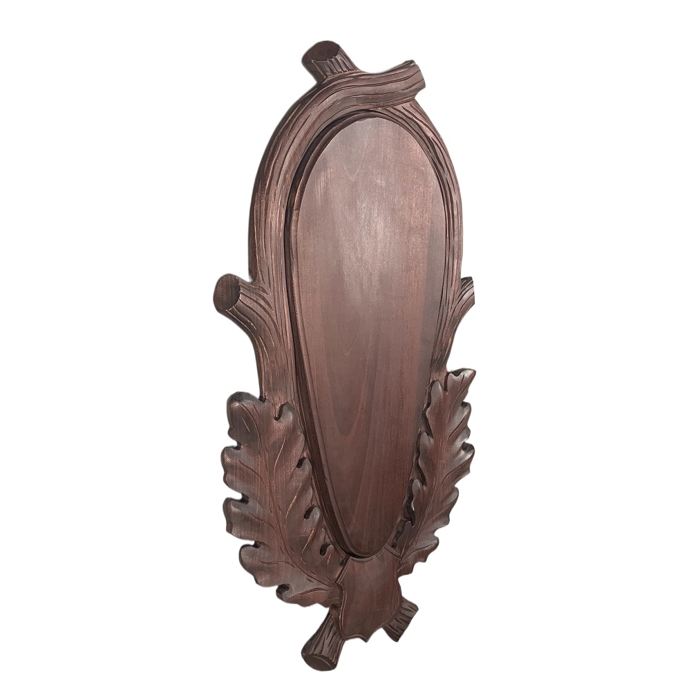 Scudo di legno per trofeo cervo. Pannello. Corna. Caccia. 65x35cm 032601