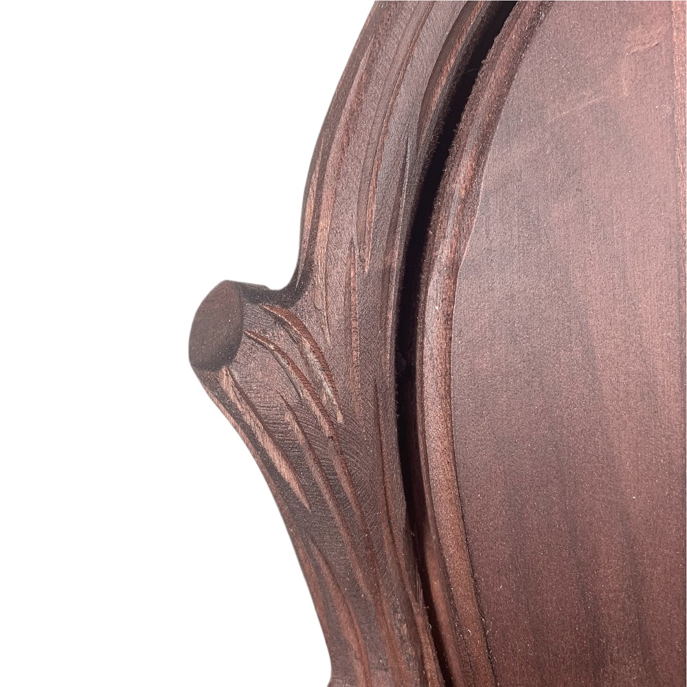 Escudo de madera para trofeo de corzo. Cuerno. 30x18cm 032801