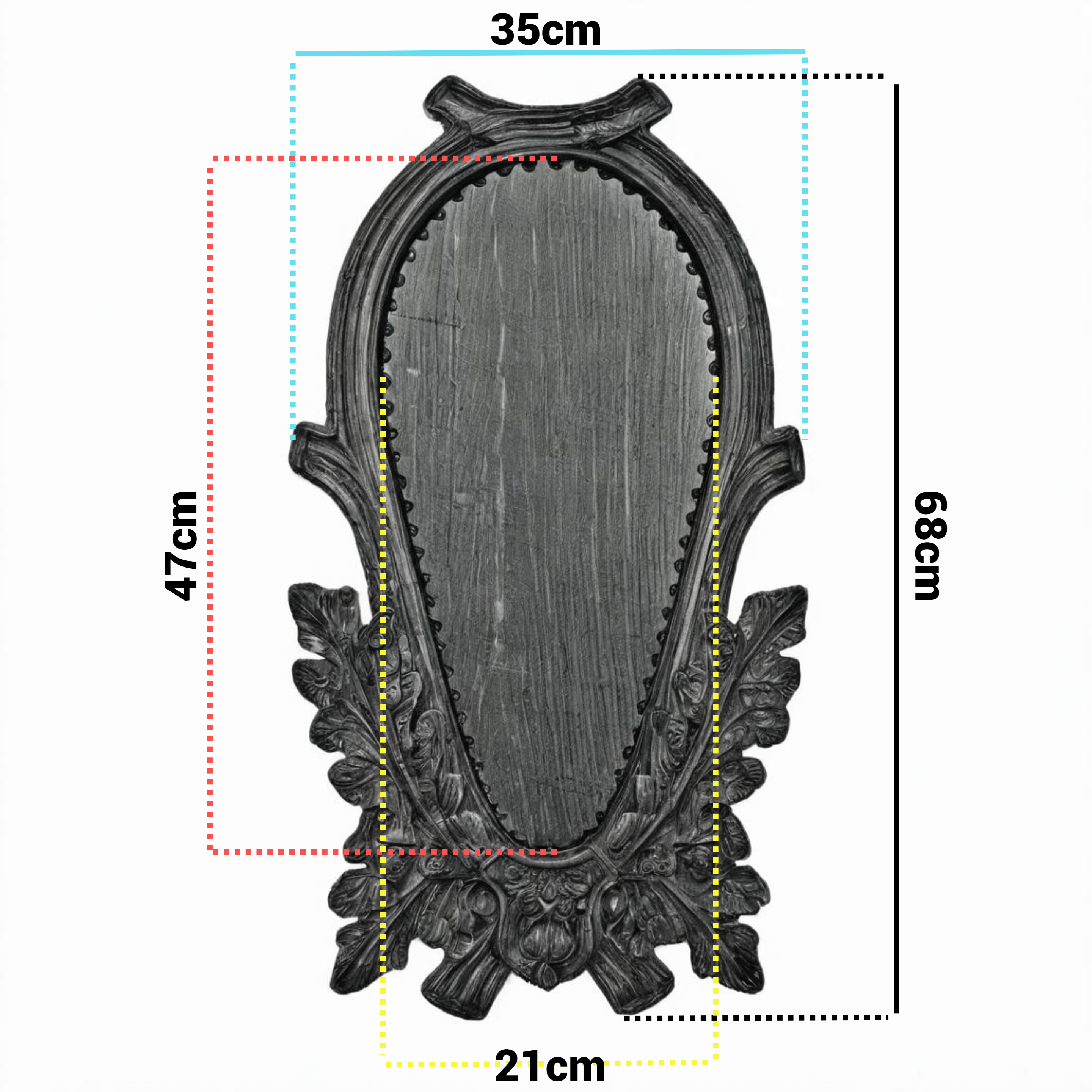 Scudo di legno per trofeo cervo. Caccia. Corna. 68x35cm 031102_01