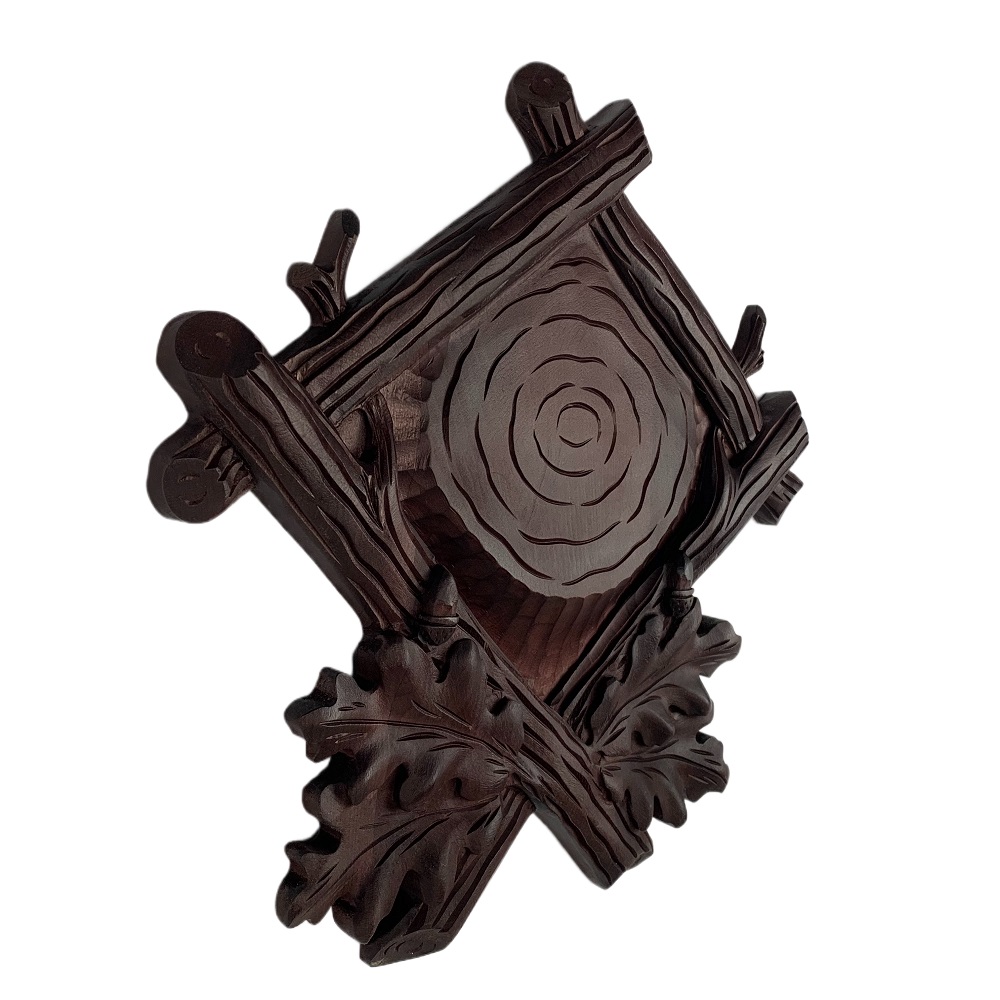 Scudo di legno per trofeo cervo. Pannello. Corna. Caccia. 37x37cm 0319