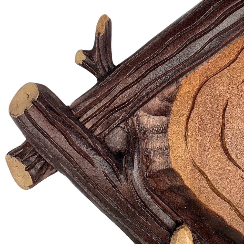 Wooden shield for deer trophy. Panel. Plaque. Antlers. 37x37cm 031901