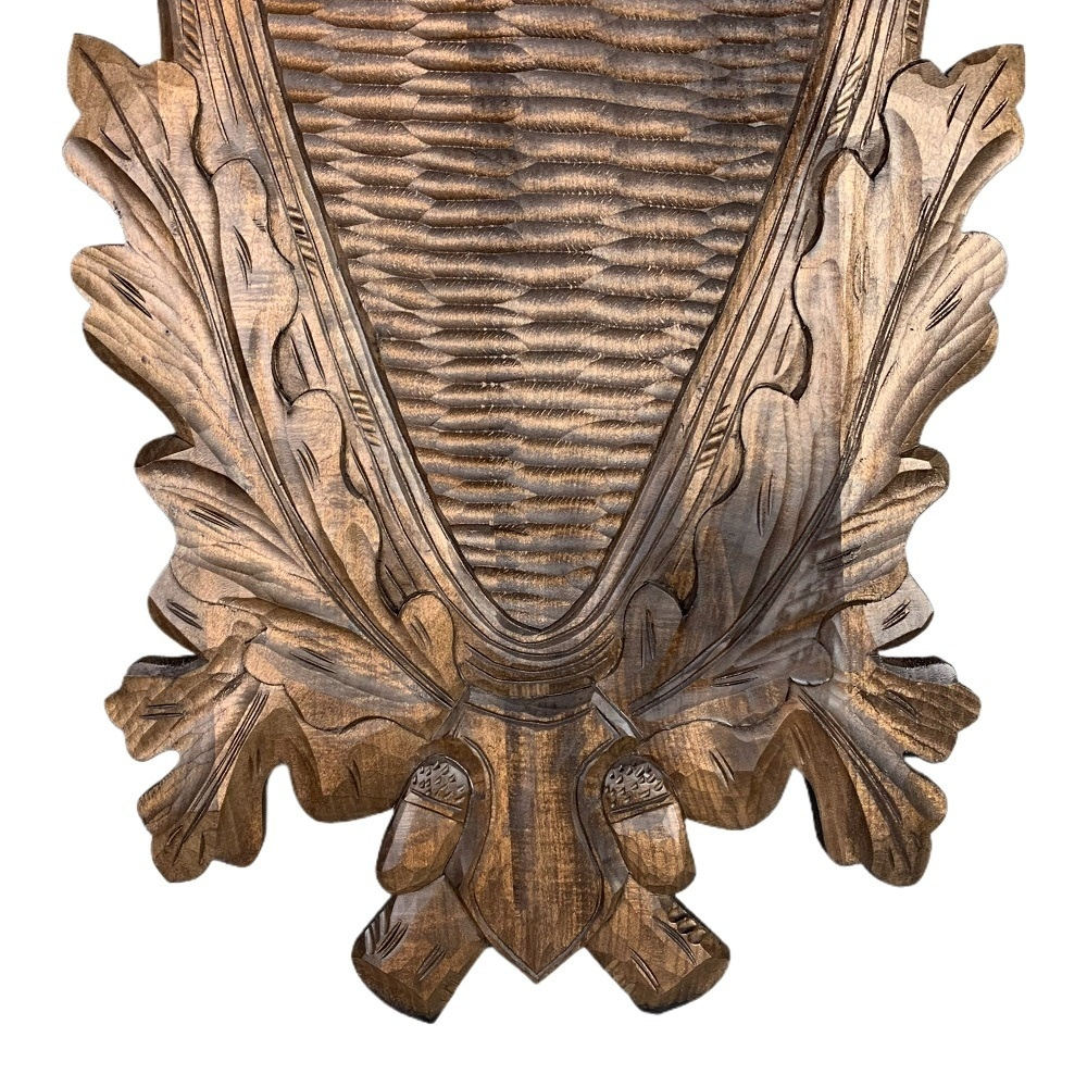 Wooden shield for deer trophy. Panel. Plaque. Antlers. 58x32cm 231201