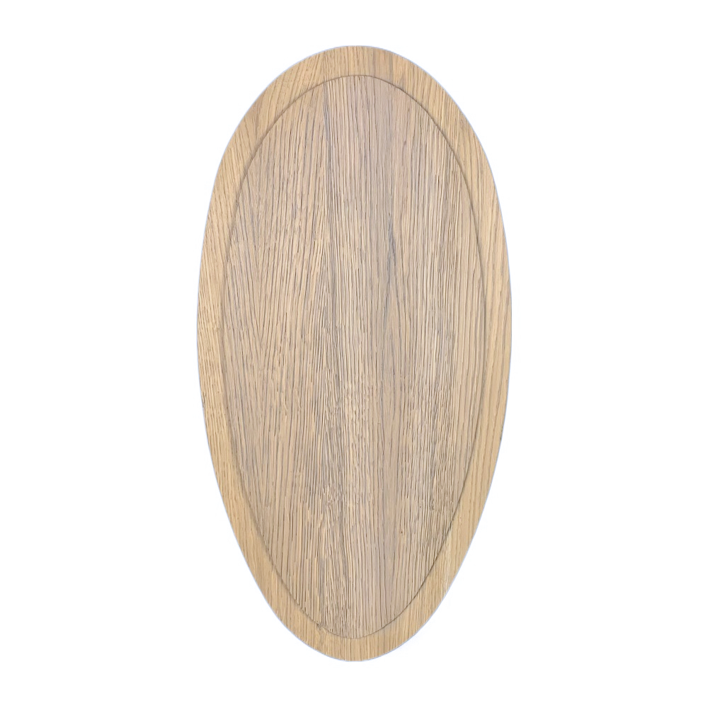 Scudo di legno per trofeo cervo. Pannello. Corna. Caccia. 53x27cm 030103