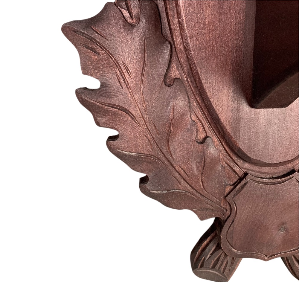 Wooden shield for mouflon trophy. Panel. Antlers. 35x23cm 0329
