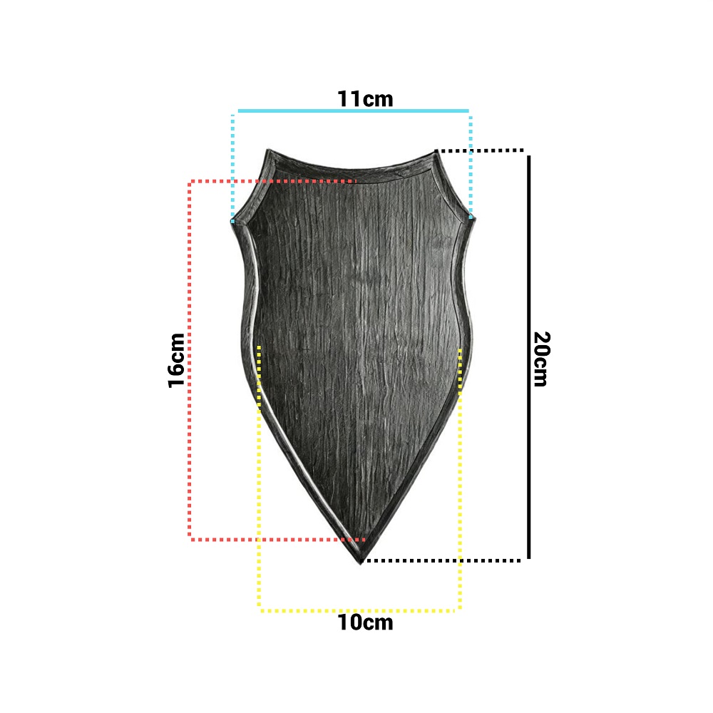 Escudo de madera para trofeo de corzo. Cuerno. Astas. 20x11cm 030402