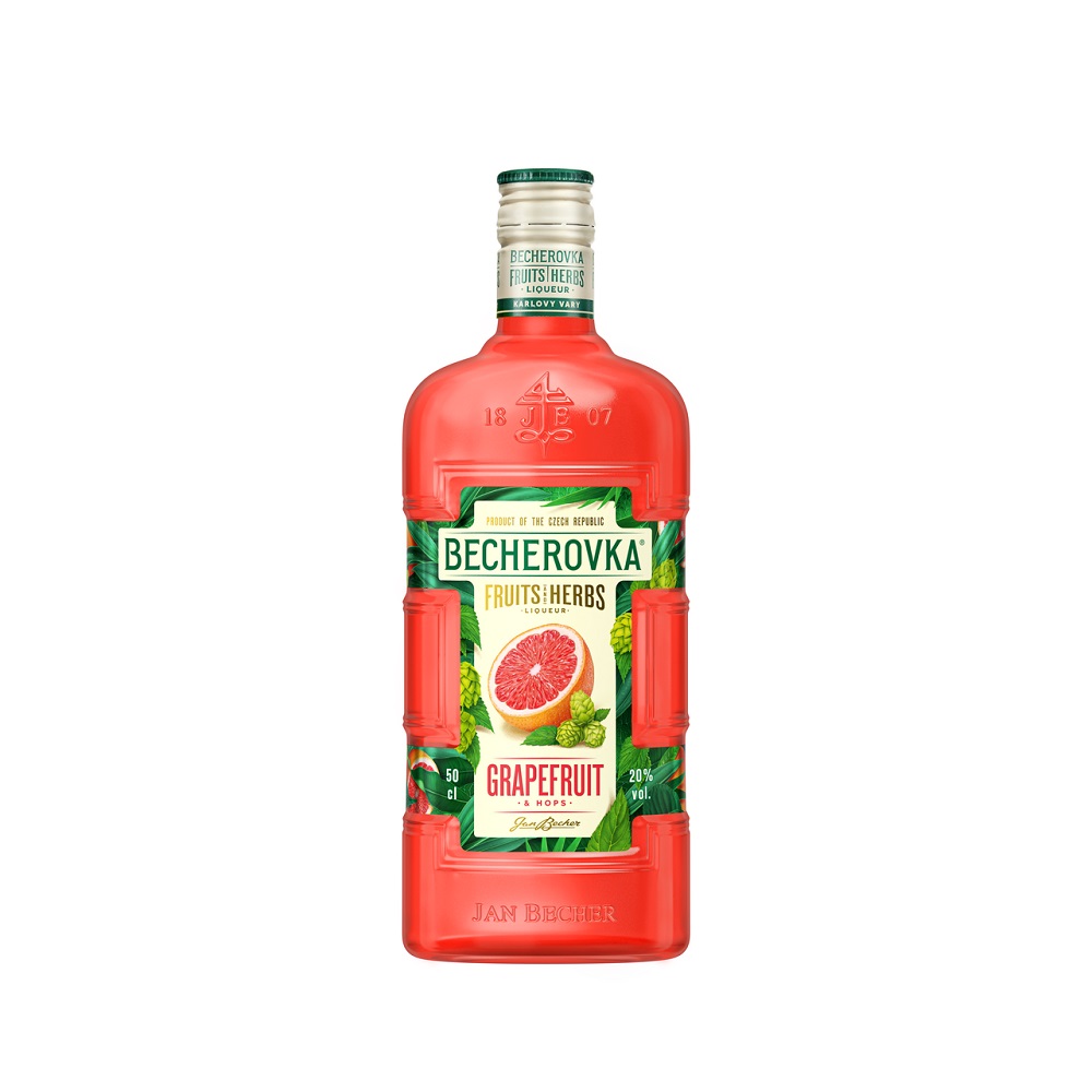 Becherovka Pomelo y Lupolo - Licor de hierbas - 500ml - ES