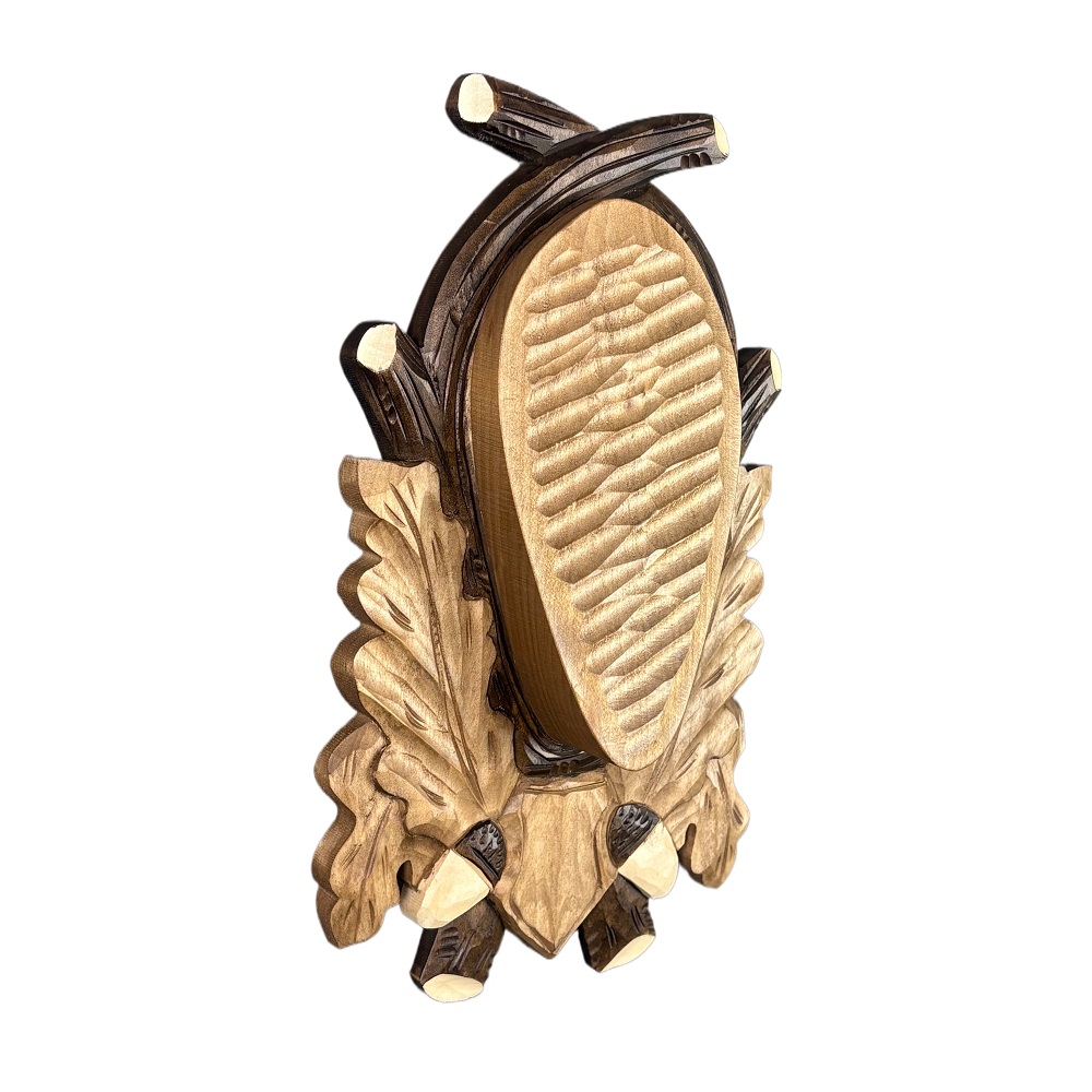 Wooden shield for chamois trophy. Plaque. Antlers. 28x17cm 231503