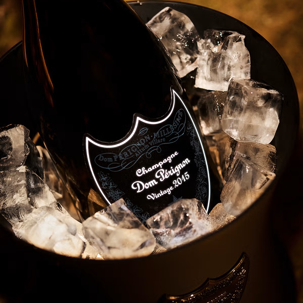 DOM PERIGNON Vintage 2015 Luminous VIBE White Label Limited Edition 750ml - DE