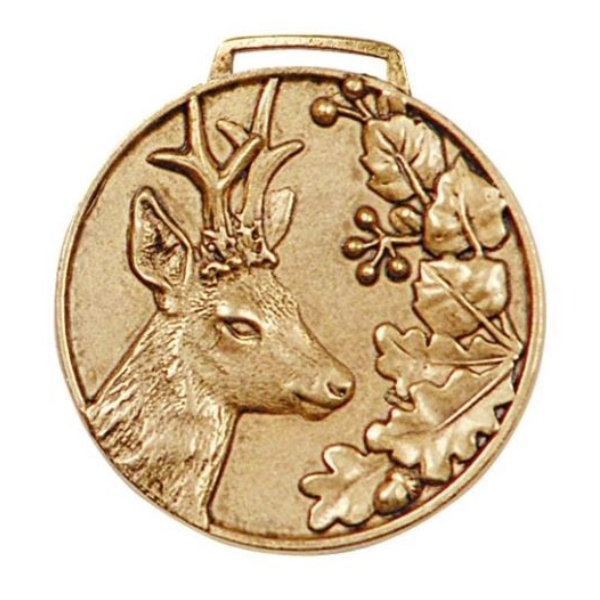 Medaglia Trofeo Capriolo ORO. Decorazione Trofeo. Cacciatore. 2677011