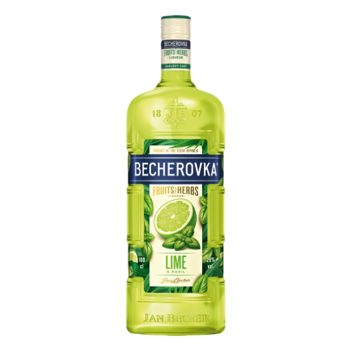 Becherovka Lime e Basilico - Liquore alle erbe - 1000ml - IT