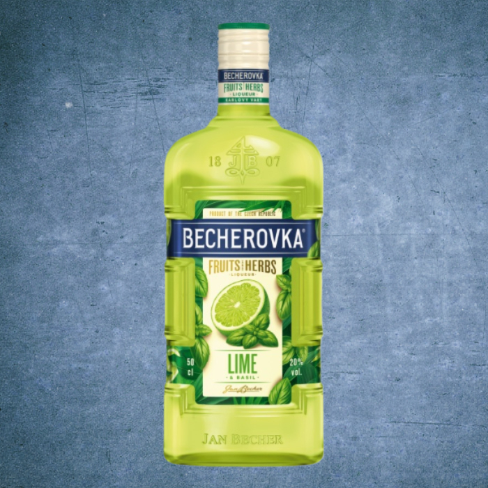 Becherovka Lima y Basilico - Licor de hierbas - 500ml - ES
