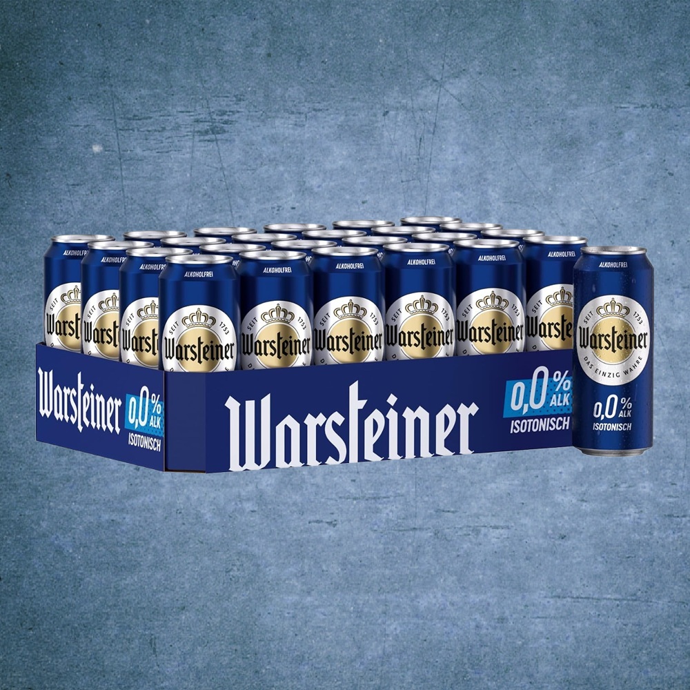 Warsteiner Pilsener Alkoholfrei - 24x Lattine 500ml - IT