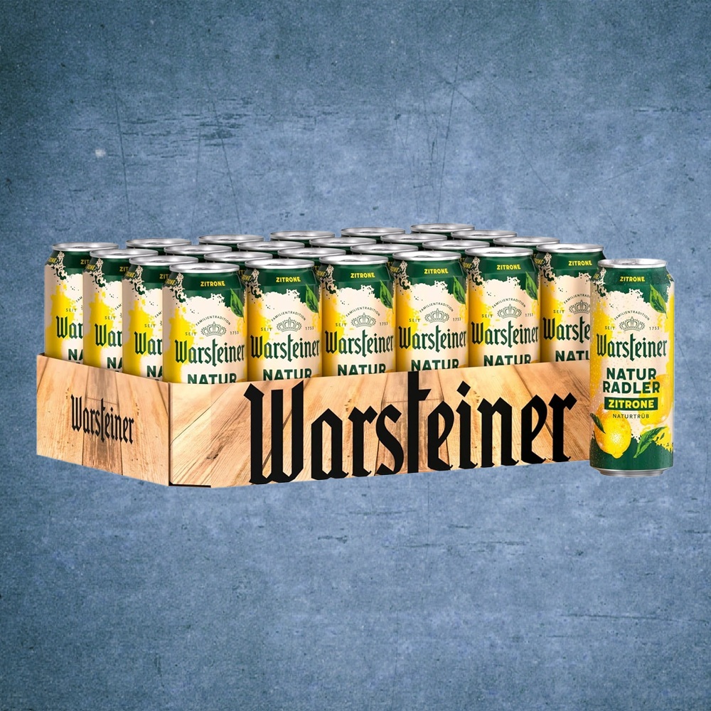 Warsteiner Naturradler Zitrone - 24x Dose 500ml - DE