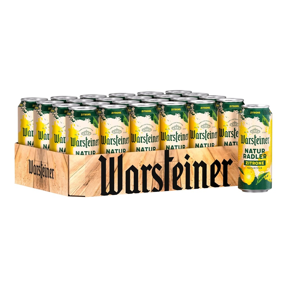 Warsteiner Naturradler Zitrone - 24x Dose 500ml - DE