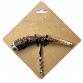 Cavatappi con vero corno di cervo, caccia, vino, bottig