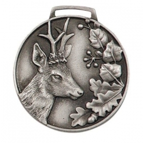Médaille Trophée de Chevreuil ARGENT. Décoration De 