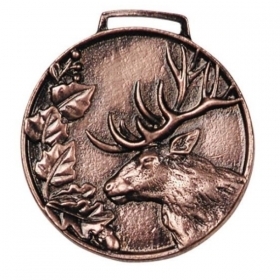 Medaglia Trofeo Cervo BRONZO. Decorazione Trofeo. Cacci
